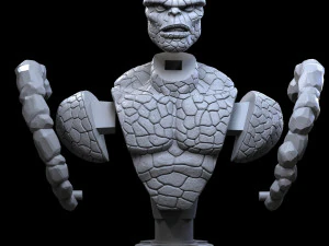 STL THING FANTASTIC FOUR BUST 3D PRINT 3D Print Model