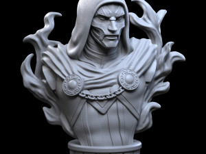 STL DOCTOR DOOM FANTASTIC FOUR BUST 3D PRINT 3D Принт Модель