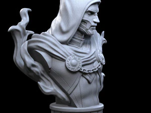 STL DOCTOR DOOM FANTASTIC FOUR BUST 3D PRINT 3D Print Model