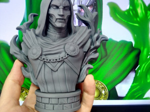 STL DOCTOR DOOM FANTASTIC FOUR BUST 3D PRINT 3Dプリントモデル