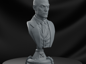 STL XAVIER X- MEN BUST 3D PRINT Modelo de Impressão 3D