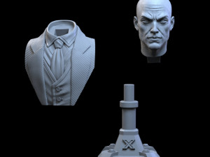 STL XAVIER X- MEN BUST 3D PRINT Modelo de Impressão 3D