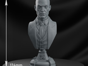 STL XAVIER X- MEN BUST 3D PRINT Modelo de Impressão 3D