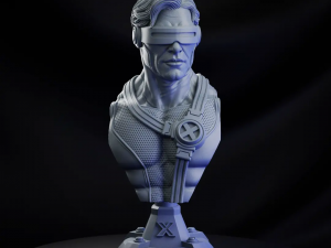 STL CYCLOPS X- MEN BUST 3D PRINT 3D 打印模型