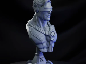 STL CYCLOPS X- MEN BUST 3D PRINT 3D Print Model