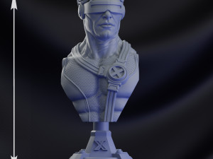 STL CYCLOPS X- MEN BUST 3D PRINT 3D प्रिंट मॉडल