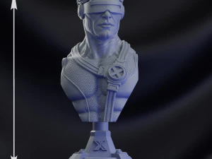 STL CYCLOPS X- MEN BUST 3D PRINT 3D Print Model