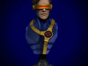 STL CYCLOPS X- MEN BUST 3D PRINT 3D प्रिंट मॉडल