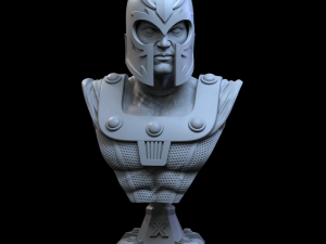 STL MAGNETO X- MEN BUST 3D PRINT 3D Print Model