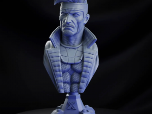 STL GAMBIT X- MEN BUST 3D PRINT 3D Baskı Modeli