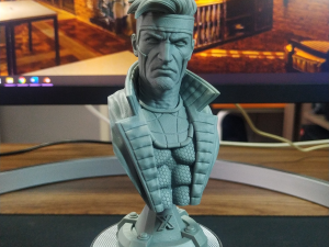 STL GAMBIT X- MEN BUST 3D PRINT 3D Baskı Modeli