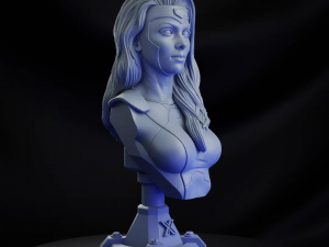 STL JEAN X- MEN BUST 3D PRINT Modello di stampa 3D