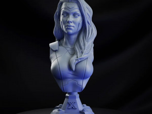 STL JEAN X- MEN BUST 3D PRINT Modello di stampa 3D