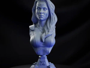 STL JEAN X- MEN BUST 3D PRINT 3D Print Model