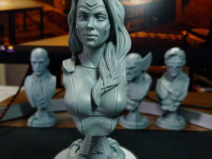 STL JEAN X- MEN BUST 3D PRINT Modello di stampa 3D