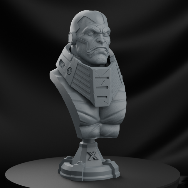 STL APOCALIPSE X- MEN BUST 3D PRINT 3Dプリントモデル .c4d .max .obj .3ds .fbx .stl .blend 