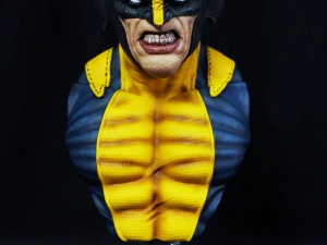 STL WOLVERINE X-MEN BUST 3D PRINT 3D Print Model