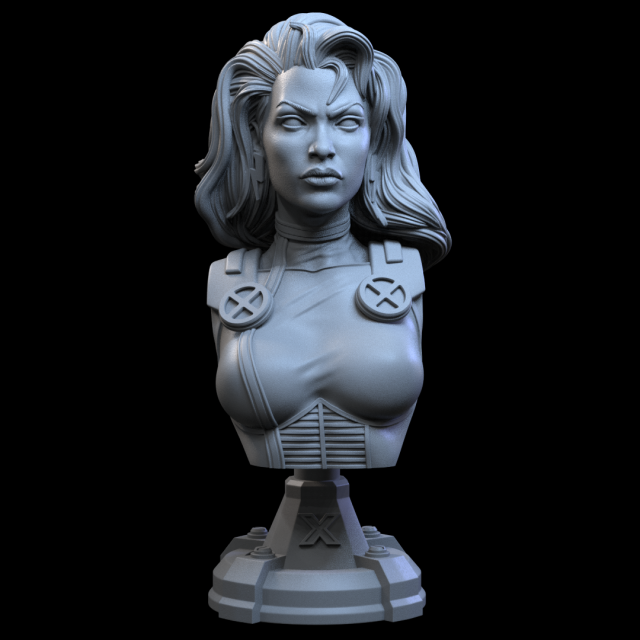 STL STORM X-MEN BUST 3D PRINT 3D Print Model .c4d .max .obj .3ds .fbx .stl .blend 