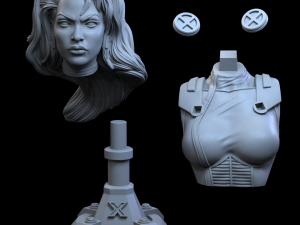 STL STORM X-MEN BUST 3D PRINT 3D Print Model