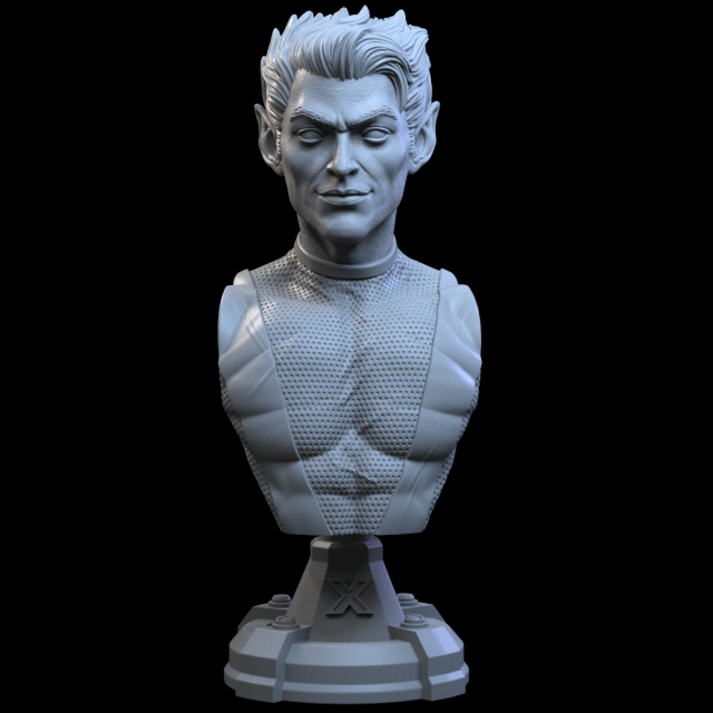 STL NIGHTCRAWLER X-MEN BUST 3D PRINT 3D Print Model .c4d .max .obj .3ds .fbx .stl .blend 
