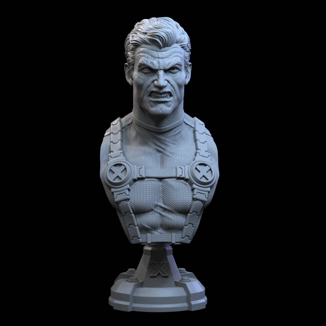 STL CABLE X-MEN BUST 3D PRINT 3D Print Model .c4d .max .obj .3ds .fbx .stl .blend