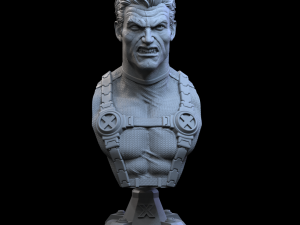 STL CABLE X-MEN BUST 3D PRINT 3Dプリントモデル