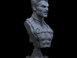 STL CABLE X-MEN BUST 3D PRINT 3D Print Model