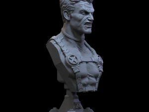 STL CABLE X-MEN BUST 3D PRINT 3D Print Model