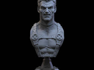 STL CABLE X-MEN BUST 3D PRINT 3D Print Model