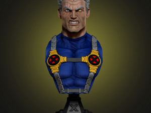 STL CABLE X-MEN BUST 3D PRINT 3D Print Model