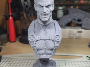 STL CABLE X-MEN BUST 3D PRINT 3D Print Model