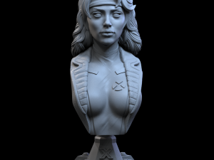 STL ROGUE X-MEN BUST 3D PRINT Model do druku 3D