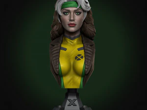 STL ROGUE X-MEN BUST 3D PRINT 3D Print Model