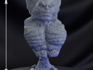 STL BEAST X-MEN BUST 3D PRINT 3D Print Model
