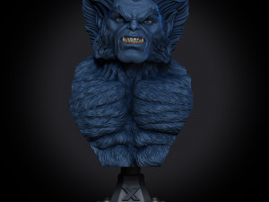 STL BEAST X-MEN BUST 3D PRINT 3D Print Model