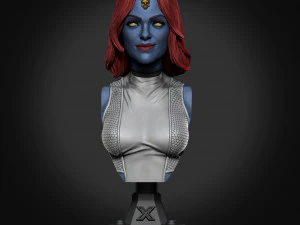 STL MYSTIQUE X- MEN BUST 3D PRINT 3D Print Model