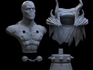 STL SPAWN BUST 3D PRINT 3D Print Model