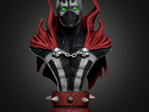 STL SPAWN BUST 3D PRINT 3D Print Model