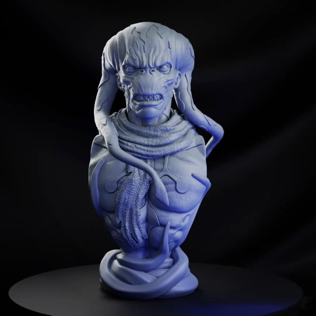 STL GORR COMICS BUST 3D PRINT 3Dプリントモデル .c4d .max .obj .3ds .fbx .stl .blend 