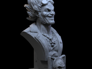 STL LOBO DC COMICS BUST 3D PRINT 3D Print Model