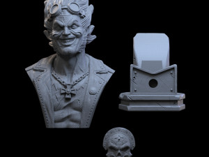 STL LOBO DC COMICS BUST 3D PRINT 3D Print Model