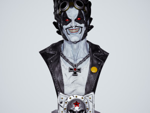 STL LOBO DC COMICS BUST 3D PRINT 3D Print Model