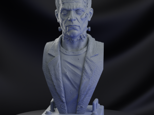 STL FRANKENSTEIN BUST 3D PRINT 3D Print Model