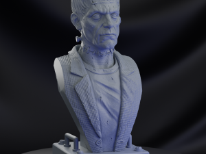 STL FRANKENSTEIN BUST 3D PRINT Modello di stampa 3D