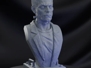 STL FRANKENSTEIN BUST 3D PRINT 3D Print Model