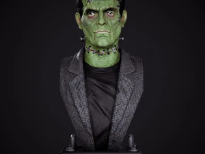 STL FRANKENSTEIN BUST 3D PRINT 3D Print Model