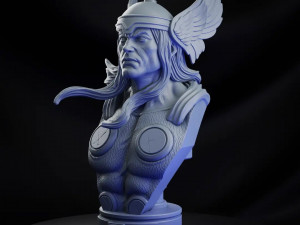 STL THOR CLASSIC BUST 3D PRINT 3D Print Model