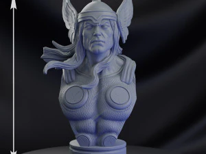 STL THOR CLASSIC BUST 3D PRINT 3D Print Model