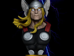 STL THOR CLASSIC BUST 3D PRINT 3D Print Model
