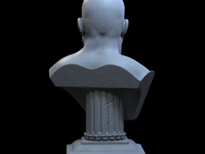 STL KRATOS BUST GOW3 3D PRINT 3D Print Model